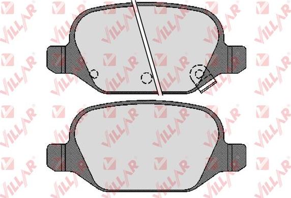 Villar 626.1724 - Kit de plaquettes de frein, frein à disque cwaw.fr