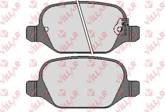 Villar 626.1725 - Kit de plaquettes de frein, frein à disque cwaw.fr