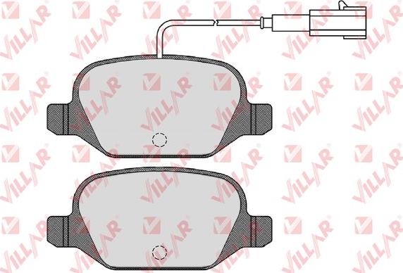 Villar 626.1723 - Kit de plaquettes de frein, frein à disque cwaw.fr