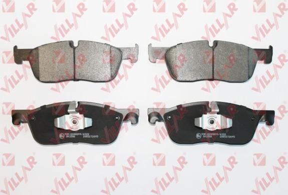 Villar 626.2095 - Kit de plaquettes de frein, frein à disque cwaw.fr