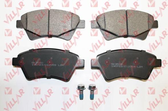 Villar 626.2059 - Kit de plaquettes de frein, frein à disque cwaw.fr