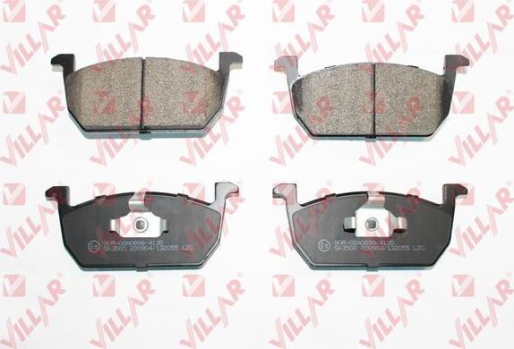 Villar 626.2055 - Kit de plaquettes de frein, frein à disque cwaw.fr