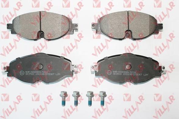 Villar 626.2067 - Kit de plaquettes de frein, frein à disque cwaw.fr