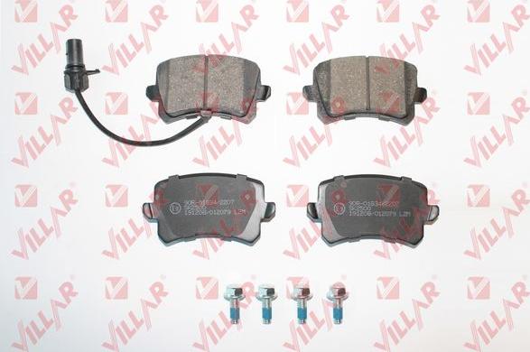 Villar 626.2079 - Kit de plaquettes de frein, frein à disque cwaw.fr