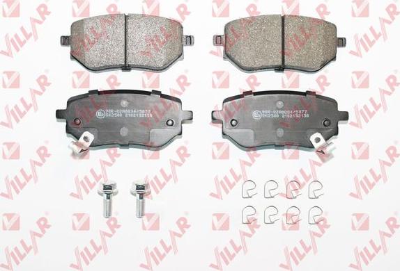 Villar 626.2150 - Kit de plaquettes de frein, frein à disque cwaw.fr