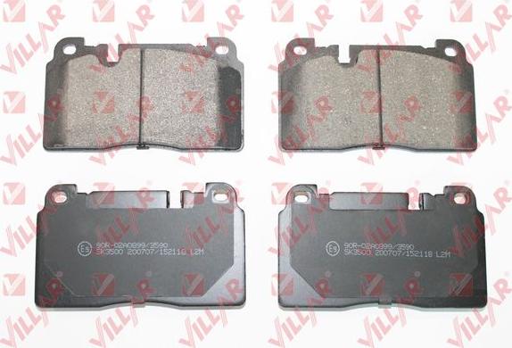 Villar 626.2118 - Kit de plaquettes de frein, frein à disque cwaw.fr