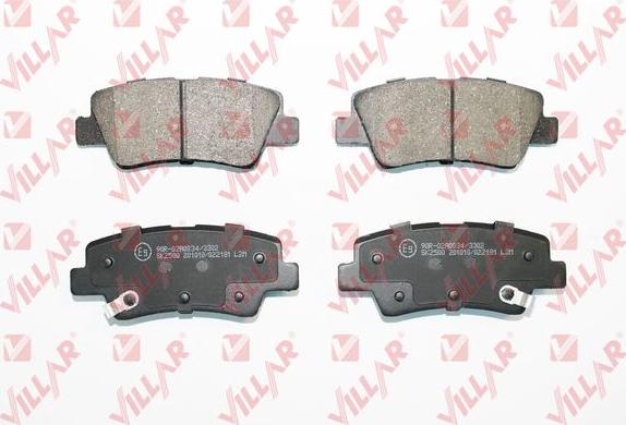 Villar 626.2181 - Kit de plaquettes de frein, frein à disque cwaw.fr