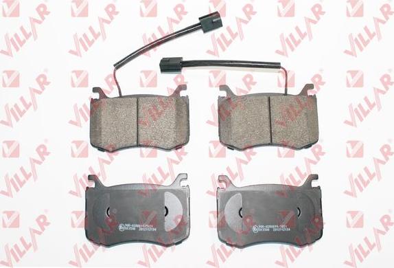 Villar 626.2134 - Kit de plaquettes de frein, frein à disque cwaw.fr