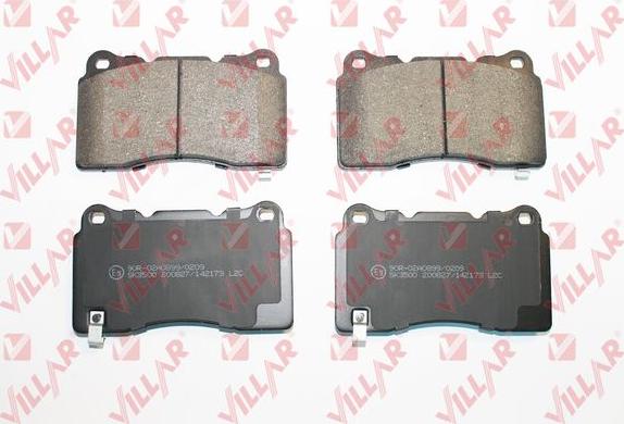 Villar 626.2173 - Kit de plaquettes de frein, frein à disque cwaw.fr