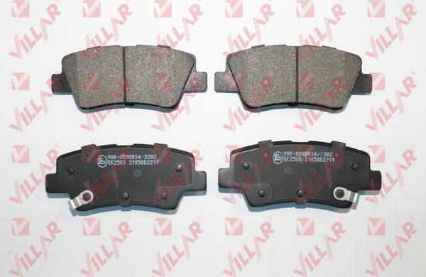 Villar 626.2219 - Kit de plaquettes de frein, frein à disque cwaw.fr