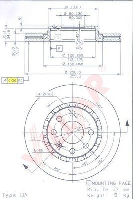 Villar 628.0480 - Disque de frein cwaw.fr