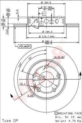 Villar 628.0439 - Disque de frein cwaw.fr