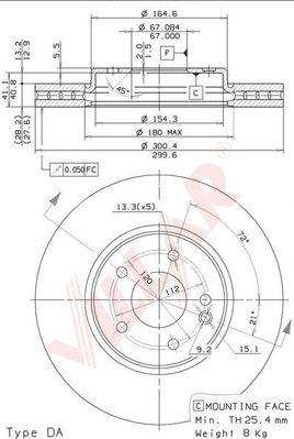 Villar 628.0425 - Disque de frein cwaw.fr