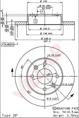 Villar 628.0532 - Disque de frein cwaw.fr