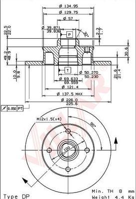 Villar 628.0652 - Disque de frein cwaw.fr