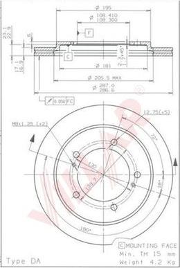 Villar 628.1907 - Disque de frein cwaw.fr