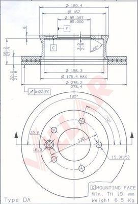 Villar 628.1919 - Disque de frein cwaw.fr