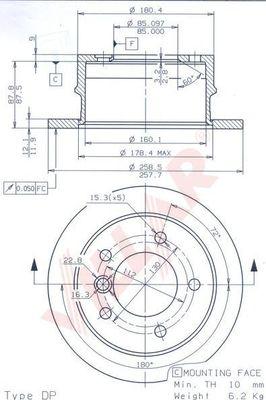 Villar 628.1916 - Disque de frein cwaw.fr