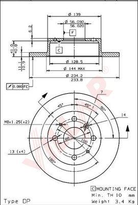 Villar 628.1911 - Disque de frein cwaw.fr