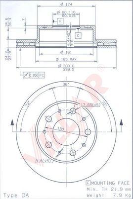 Villar 628.1913 - Disque de frein cwaw.fr