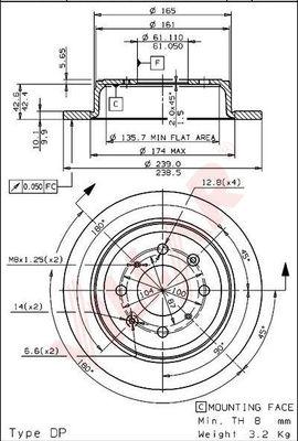 Villar 628.1495 - Disque de frein cwaw.fr