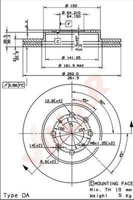 Villar 628.1493 - Disque de frein cwaw.fr