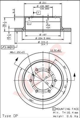 Villar 628.1401 - Disque de frein cwaw.fr