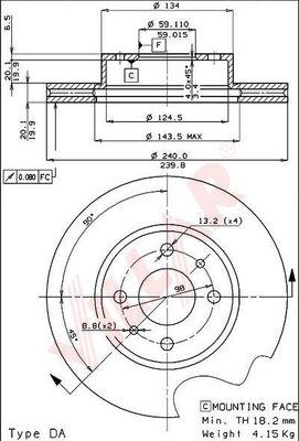 Villar 628.1567 - Disque de frein cwaw.fr