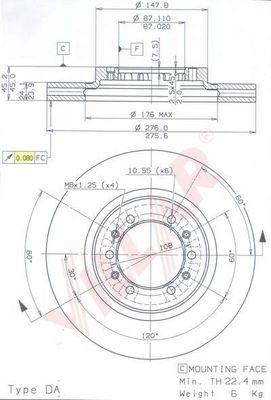 Villar 628.1501 - Disque de frein cwaw.fr