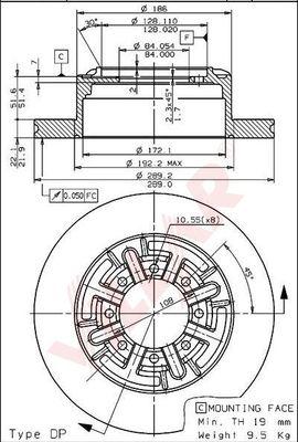 Villar 628.1503 - Disque de frein cwaw.fr