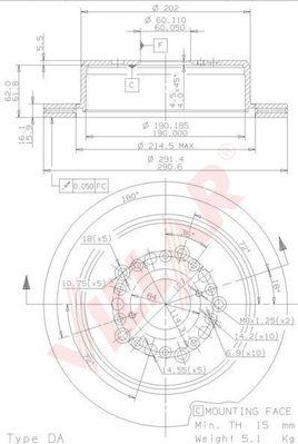 Villar 628.1587 - Disque de frein cwaw.fr