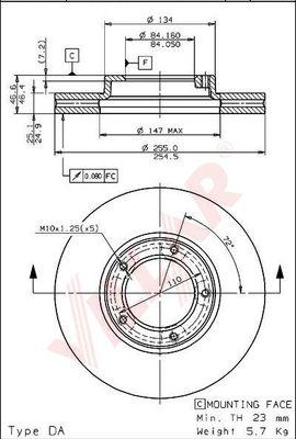 Villar 628.1667 - Disque de frein cwaw.fr