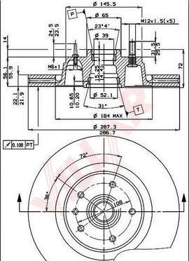 Villar 628.1619 - Disque de frein cwaw.fr