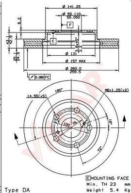 Villar 628.1681 - Disque de frein cwaw.fr