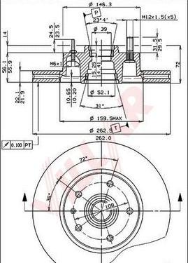 Villar 628.1620 - Disque de frein cwaw.fr