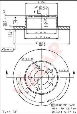 Villar 628.1628 - Disque de frein cwaw.fr