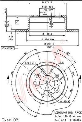 Villar 628.1627 - Disque de frein cwaw.fr