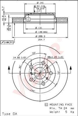 Villar 628.1679 - Disque de frein cwaw.fr