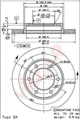 Villar 628.1675 - Disque de frein cwaw.fr