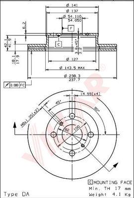 Villar 628.1005 - Disque de frein cwaw.fr