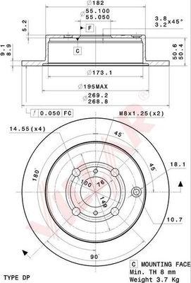 Villar 628.1006 - Disque de frein cwaw.fr