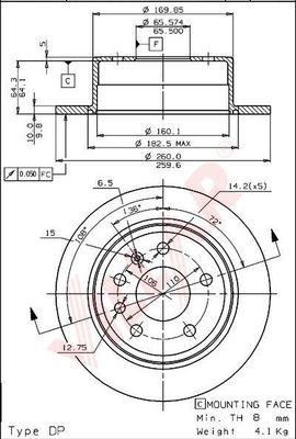 Villar 628.1001 - Disque de frein cwaw.fr