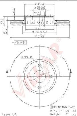 Villar 628.1007 - Disque de frein cwaw.fr