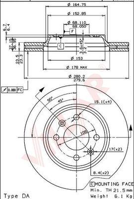 Villar 628.1085 - Disque de frein cwaw.fr