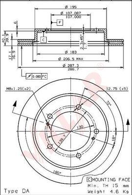 Villar 628.1088 - Disque de frein cwaw.fr