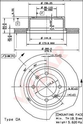 Villar 628.1082 - Disque de frein cwaw.fr