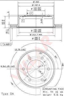 Villar 628.1035 - Disque de frein cwaw.fr