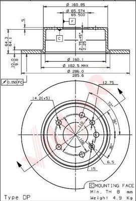 Villar 628.1025 - Disque de frein cwaw.fr