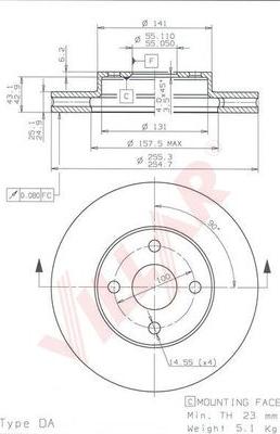 Villar 628.1027 - Disque de frein cwaw.fr