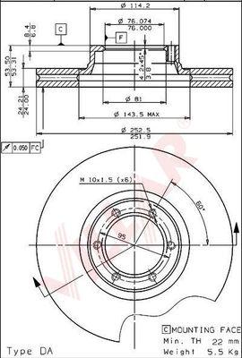 Villar 628.1143 - Disque de frein cwaw.fr